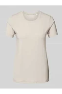 Koszulki i topy damskie - T-shirt z prążkowanym okrągłym dekoltem - Schiesser - miniaturka - grafika 1
