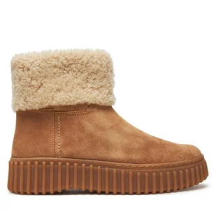 Botki Clarks Torhill Turn 26179563 Brązowy - Botki damskie - miniaturka - grafika 1