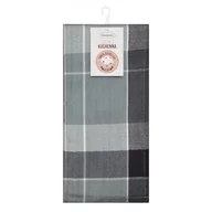 Ściereczki, gąbki, czyściki - Komplet Ścierek 2szt 50 x 90 Bawełna Mona Czarny - miniaturka - grafika 1