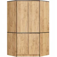 Szafy - Szafa Narożna S100 4D Clp Dąb Craft - miniaturka - grafika 1