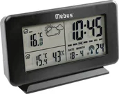 Stacje pogodowe - Bezprzewodowa stacja pogodowa MEBUS 4x13x8cm bezprzewodowa czarna - miniaturka - grafika 1