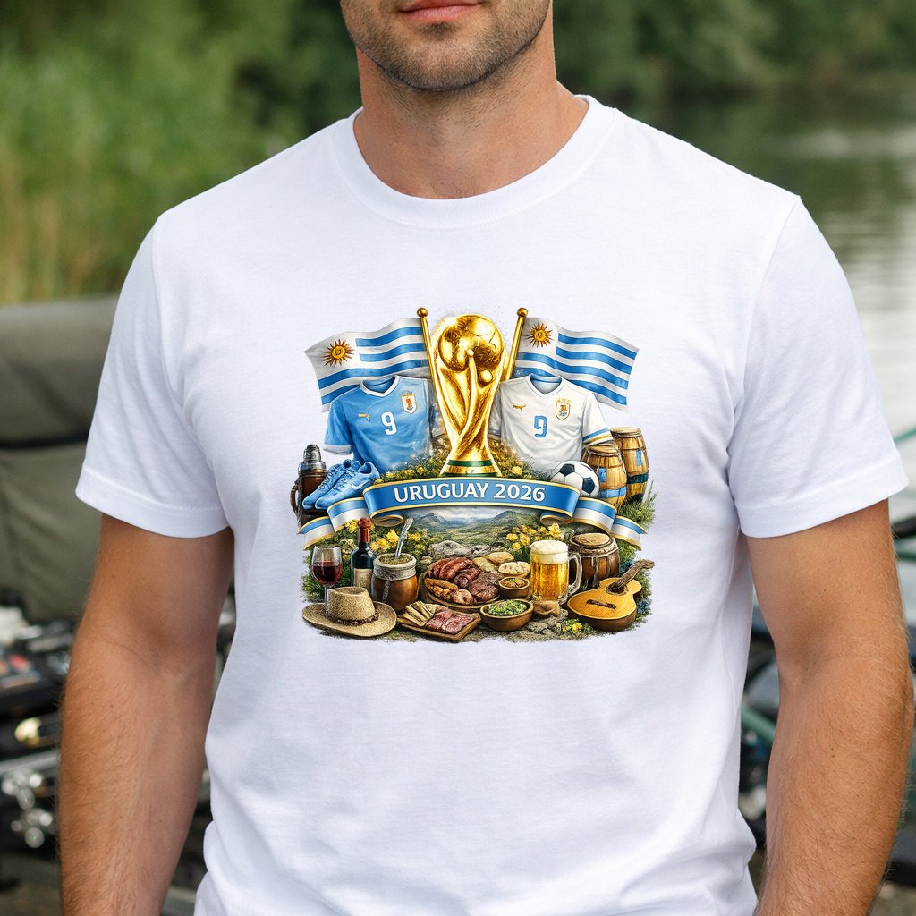 Koszulka WORLD CUP 2026 URUGUAY kolor biały rozmiar XXL