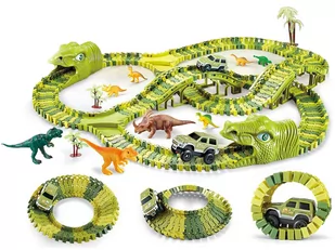 Ogromny Tor Dinozaurów Park Samochód Figurki - Pociągi dla dzieci - miniaturka - grafika 1