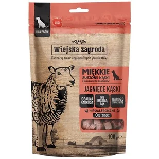 Wiejska Zagroda Przysmak Kąski - jagnięcina 100g - Przysmaki dla psów - miniaturka - grafika 1