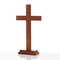 Dewocjonalia - Krzyż stojący ciemny bez pasyjki - miniaturka - grafika 1