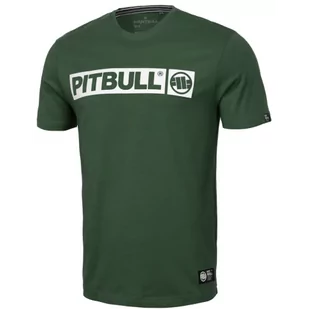 Pit Bull T-shirt Koszulka Lekka Hilltop Dark Green - Koszulki sportowe męskie - miniaturka - grafika 1