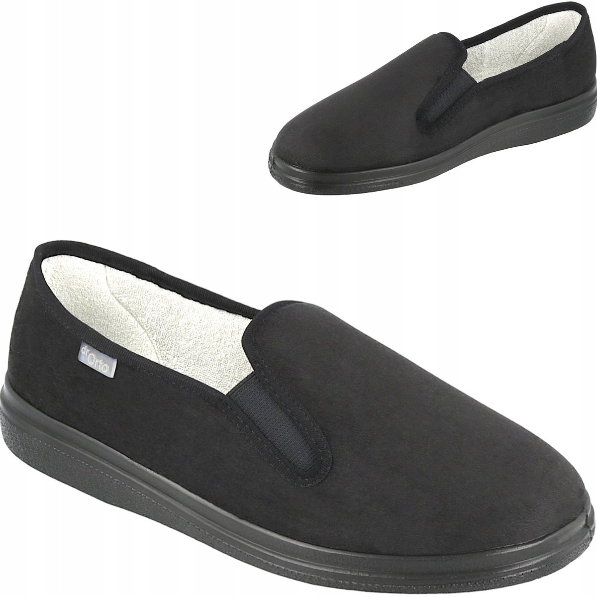 Buty Męskie Kapcie Ortopedyczne Na Gumke Szerokie Dr Orto 991M Zdrowotne 43