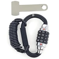 Akcesoria motocyklowe - KRASER KR723B Blokada Kasku Motocyklowego, Kod Kombinacji Motocykli, Adapter Sworznia Klamry T, Zapięcie na Karabińczyk Rowerowy z Linką Stalową Wielofunkcyjna Szafka na Bagaż - miniaturka - grafika 1