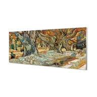 Dekoracje domu - Ochronny panel szklany Sztuka miejski rynek 125x50 cm - miniaturka - grafika 1