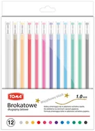 Długopisy - Toma 12 SZTUK Długopisy żelowe brokatowe TO-073 59F2-26006 - miniaturka - grafika 1