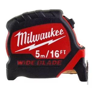 MILWAUKEE MIARA ZWIJANA PREMIUM WIDE 8m/16 ft - Poziomice, łaty, miary - miniaturka - grafika 1
