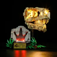 Klocki - Oświetlenie LED Jurassic World Szkielety dinozaurów - czaszka tyranozaura 76964 - miniaturka - grafika 1