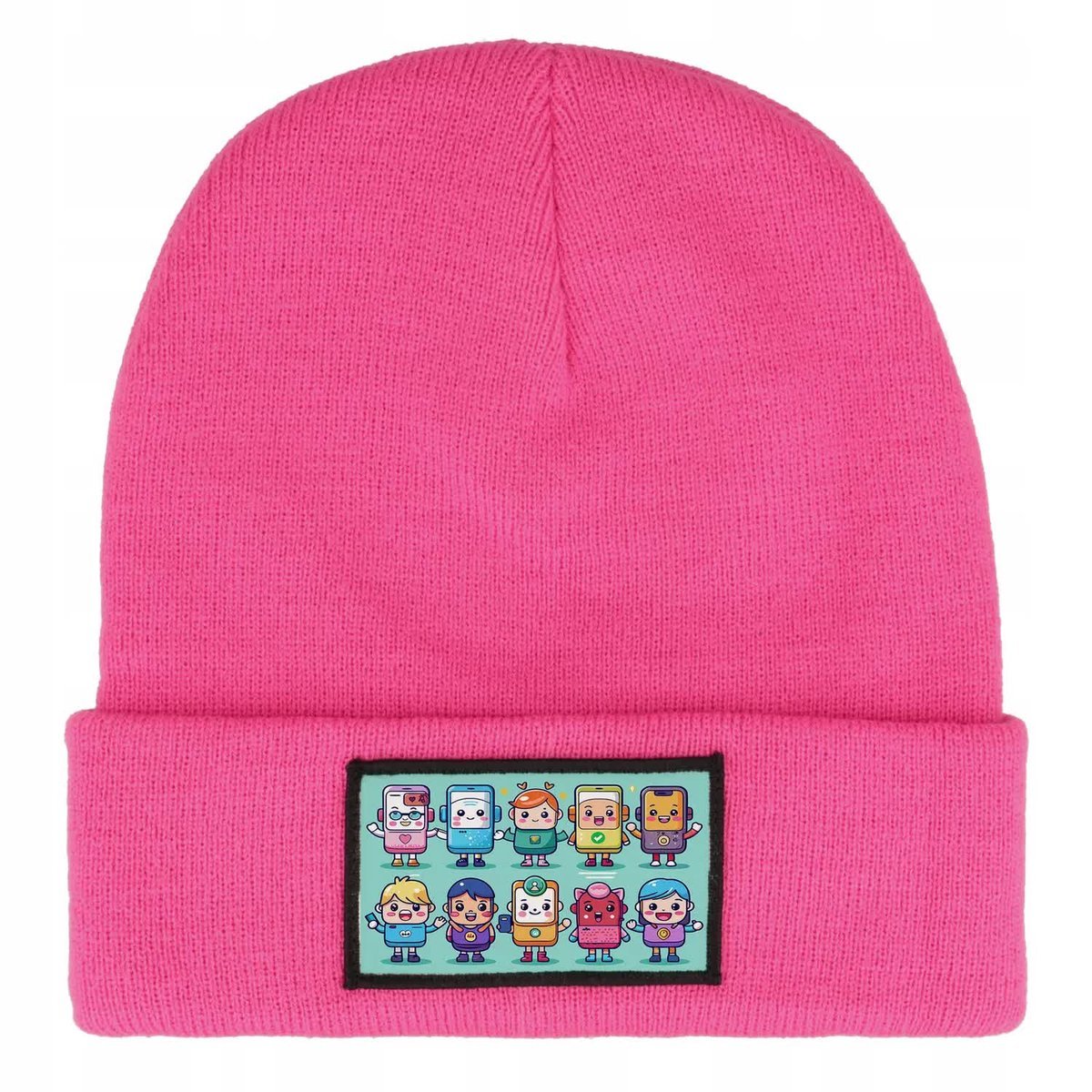 CZAPKA ZIMOWA CIEPŁA RÓŻOWA DZIECIĘCA Z MOTYWEM STUMBLE SQUAD MIX WZORÓW