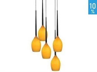 Azzardo Lampa wisząca IZZA 5 MD 1288A-SO AMBER - - Lampy sufitowe - miniaturka - grafika 2