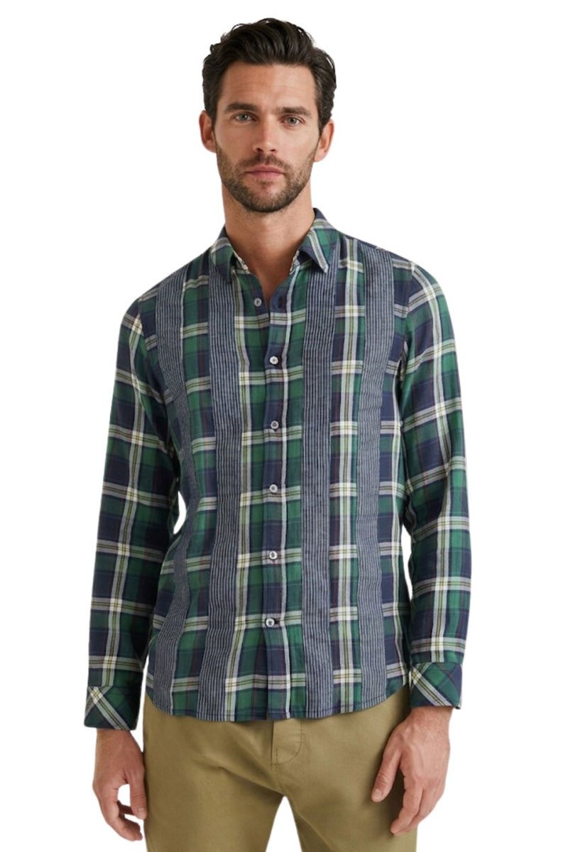 Koszula męska Desigual Xeli flnaleowa w krate-S