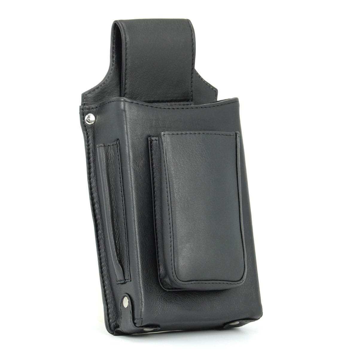 Skórzana kabura kelnerska na pasek Bellugio- czarna