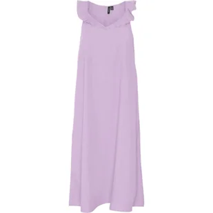 Sukienka damska Vero Moda Kelly C Strap Calf midi lawendowa -M - Sukienki Sukienka damska Vero Moda Kelly C Strap Calf midi lawendowa -M - Sukienki - miniaturka - grafika 1