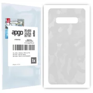 Szkła hartowane na telefon - Folia naklejka skórka strukturalna na TYŁ do Samsung Galaxy S10+ -  Moro | Camo Biały - apgo SKINS - miniaturka - grafika 1