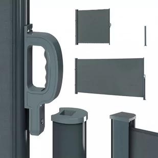 Markiza boczna 350x180 cm Aluminium - Markizy - miniaturka - grafika 1