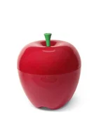 Pudła i pojemniki do przechowywania - Qualy, Mini pojemnik w kształcie jabłka, czerwony - miniaturka - grafika 1