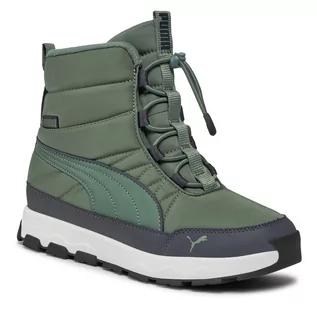 Buty dla chłopców - Śniegowce Puma Evolve Boot Jr 392644 03 Eucalyptus-Strong Gray-Puma White - grafika 1