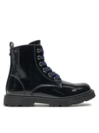 Buty dla dziewczynek - Tommy Hilfiger Kozaki Lace-Up Bootie T1A5-33564-1237 S Granatowy - miniaturka - grafika 1