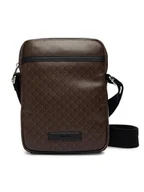 Nerki - Calvin Klein Saszetka Emblem Aop Coated Slim Reporter LV04D3334G Brązowy - miniaturka - grafika 1