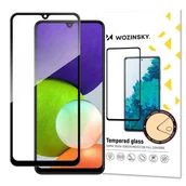 Szkła hartowane na telefon - Wozinsky super wytrzymałe szkło hartowane Full Glue na cały ekran z ramką Case Friendly Samsung Galaxy A22 4G czarny hurtel-72953-0 - miniaturka - grafika 1