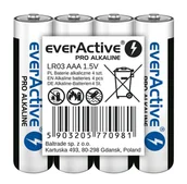 Baterie i akcesoria - LR03 4T (shrink) everActive Pro Alkaline /folia 4 szt baterie - miniaturka - grafika 1