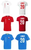 Koszulki sportowe męskie - Koszulka CZECHY ONDREJ LINGR 20 JR - miniaturka - grafika 1