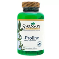 Suplementy naturalne - SWANSON Suplement diety L-Prolina 500 mg, 100 kapsułek - miniaturka - grafika 1