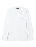 Koszulki męskie - Emporio Armani Męski T-shirt z logo Shiny, biały, XL - miniaturka - grafika 1