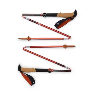 Lekkie kije trekkingowe Black Diamond Pursuit FLZ black/octane - M/L - Kije trekkingowe - miniaturka - grafika 1