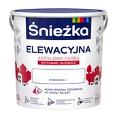 Farby zewnętrzne - Farba akrylowa ELEWACYJNA 2.5 l Biały ŚNIEŻKA - miniaturka - grafika 1