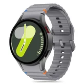Akcesoria do smartwatchy - SILICONE SPORT PASEK SILIKONOWY GUMOWY DO SAMSUNG GALAXY WATCH 4 / 4 CLASSIC / 5 / 5 PRO / 6 / 6 CLASSIC / 7 / FE - CRAYON GREY - miniaturka - grafika 1
