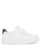 Buty dla chłopców - Tommy Hilfiger Sneakersy Low Cut Lace Up Sneaker T3X9-34091-1355 D Biały - miniaturka - grafika 1