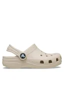 Buty dla dziewczynek - Crocs Klapki Classic Clog T 206990 Beżowy - miniaturka - grafika 1