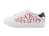 Buty dla dziewczynek - Tom Tailor Kids Dziewczęce 9570080011 sneakersy, Biały, czerwony, granatowy, 39 EU - miniaturka - grafika 1
