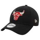 Czapki i chusty sportowe męskie - New Era 9FORTY Chicago Bulls Metallic NBA Cap 60580841, Mężczyzna, Czapka z daszkiem, Czarny - miniaturka - grafika 1