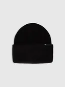 Czapki dla dzieci - 4F Czapka zimowa z dodatkiem wełny dziecięca - czarna Uniwersalny - miniaturka - grafika 1
