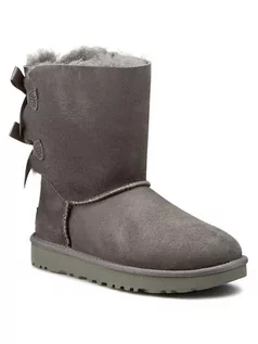 Śniegowce damskie - Ugg Buty W Bailey Bow II 1016225 Szary - grafika 1