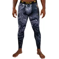 Kimona, stroje i obuwie - Venum Legginsy Spats Wolf Atak Black/Grey - miniaturka - grafika 1