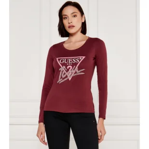 GUESS Bluzka | Regular Fit - Bluzki damskie - miniaturka - grafika 1