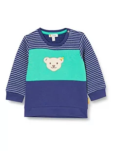 Steiff Dziecięca bluza chłopięca, zestaw T-shirtów, Deep Cobalt, 50 cm - Bluzy dla chłopców - miniaturka - grafika 1