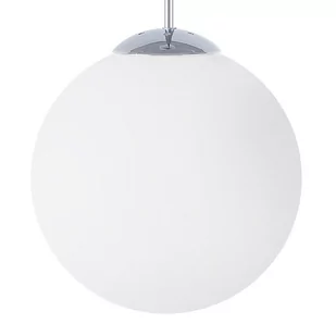 Beliani Lampa wisząca szklana biała BARROW S - Lampy sufitowe - miniaturka - grafika 1