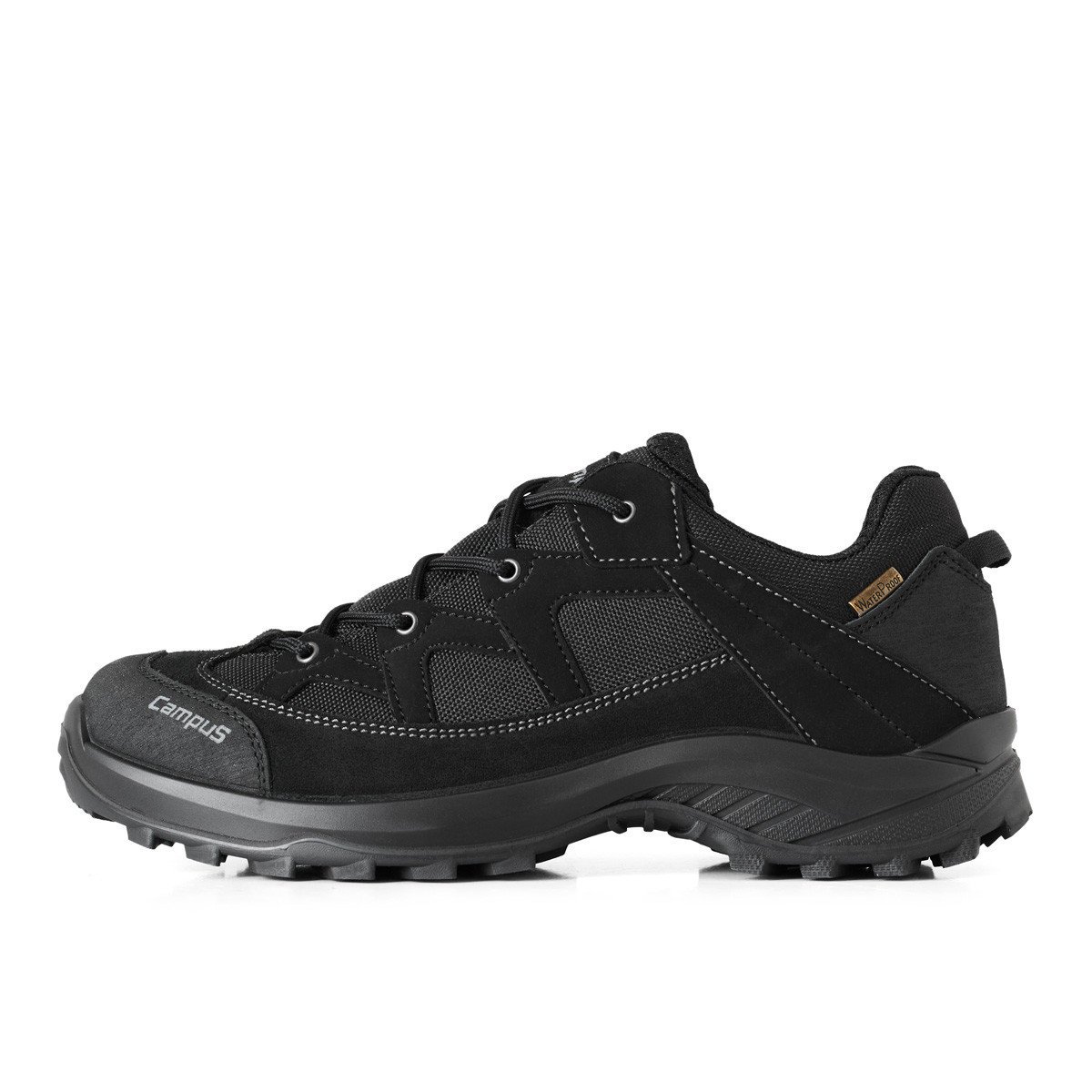 Buty trekkingowe męskie niskie z membraną - RIFTER CAMPUS czarny 47