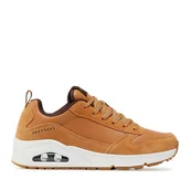 Sneakersy męskie - Sneakersy Skechers Uno-Stacre 52468/WSK Brązowy - miniaturka - grafika 1