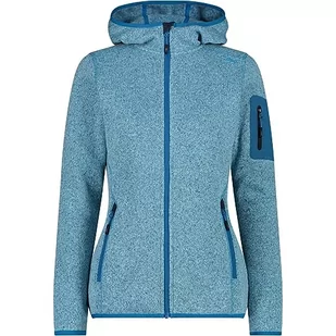 CMP damska kurtka Knit-Tech ze stałym kapturem, Anice-Jade-B.Blue, 40 - Kurtki damskie - miniaturka - grafika 1