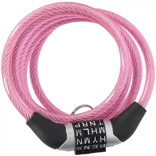 DUNLOP Dunlop - Zapięcie do roweru z szyfrem (Różowy) 8711252029221PINK - Zabezpieczenia do roweru - miniaturka - grafika 1