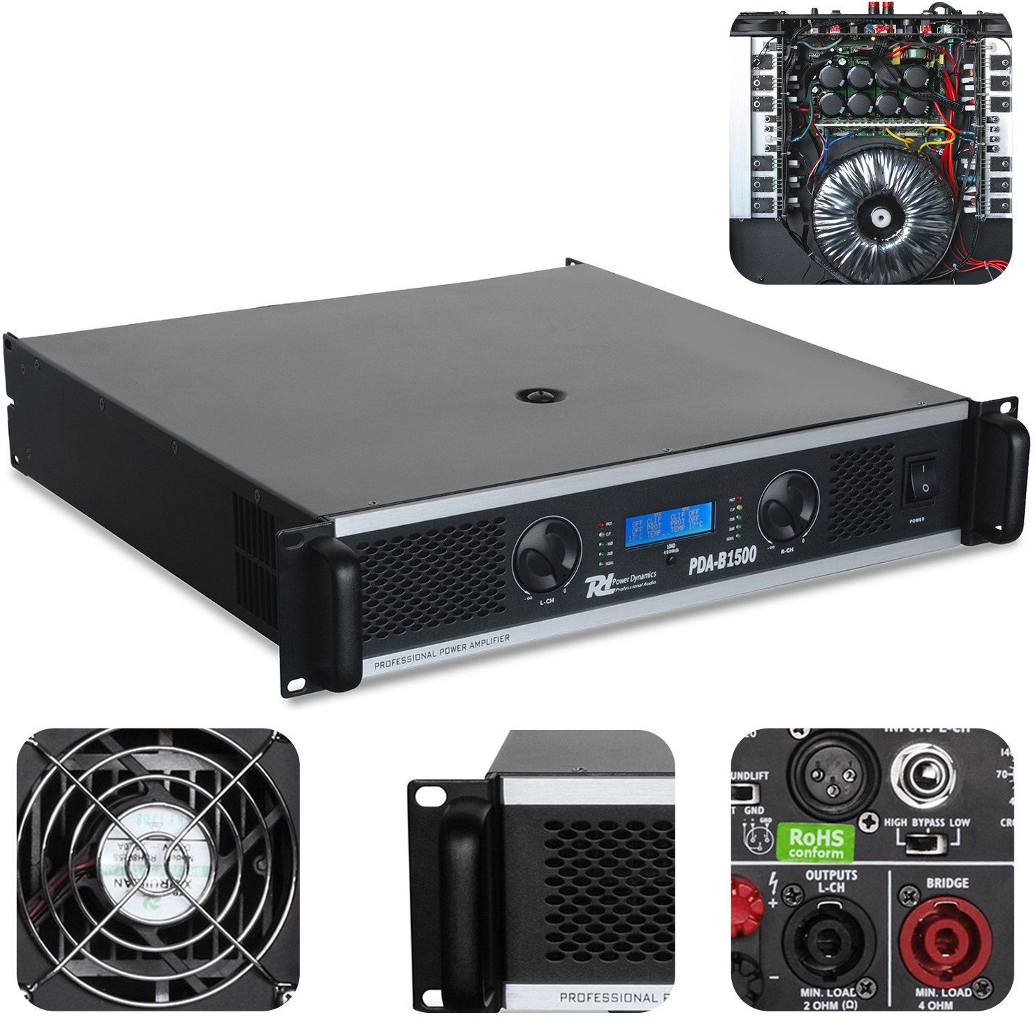 Power Dynamics Wzmacniacz 1500W PDA-B1500 one size